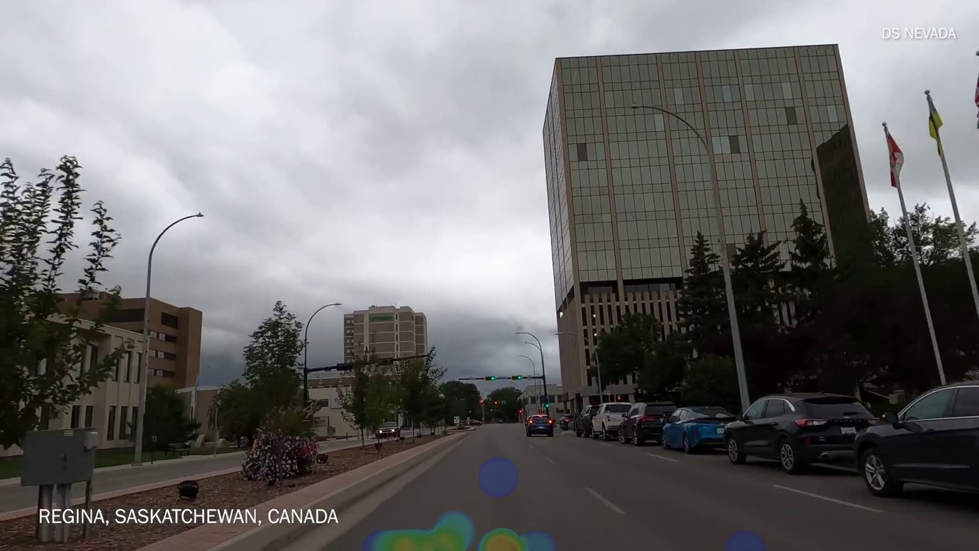 Roadlens pavement condition heatmap from Regina